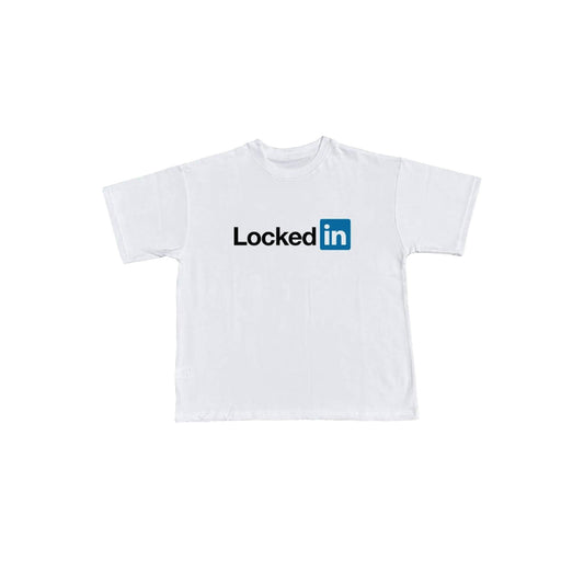 "Locked In" T-Shirt Bone White