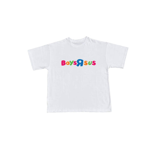 "Boys R' Sus" T-Shirt Bone White